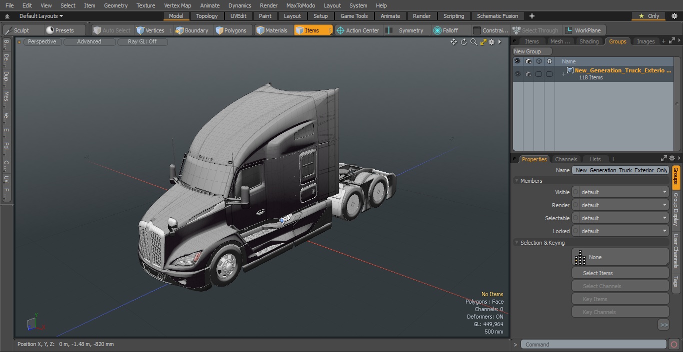 New Generation Truck Exterior Only 3D model