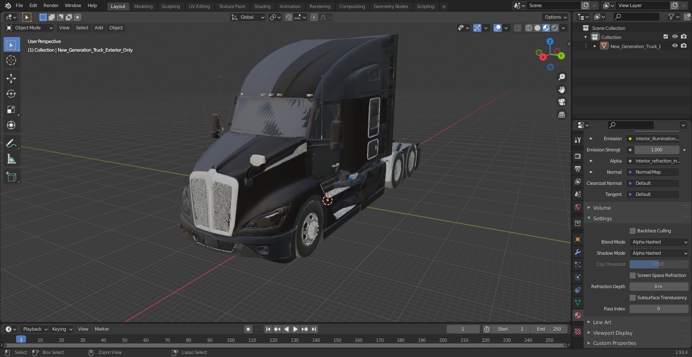 New Generation Truck Exterior Only 3D model