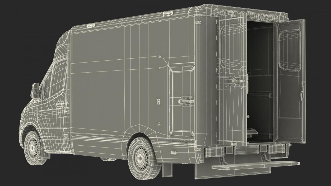 Ambulance Vehicle Rigged 3D model