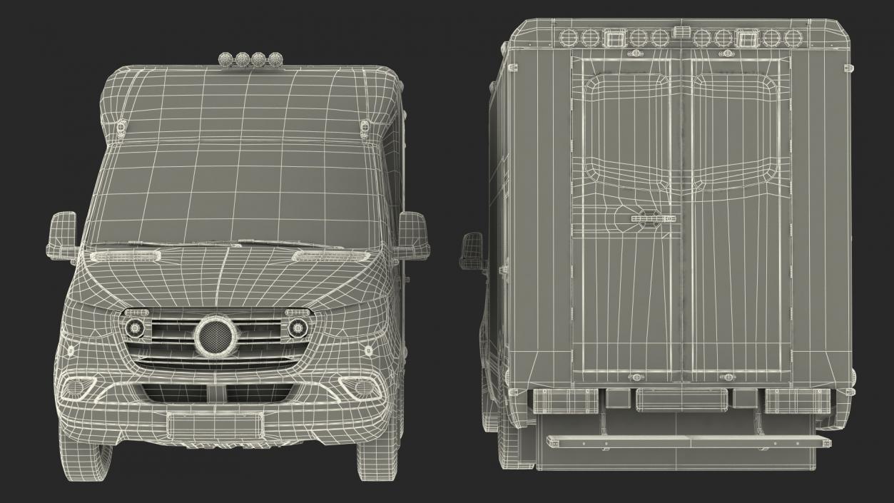 Ambulance Vehicle Rigged 3D model