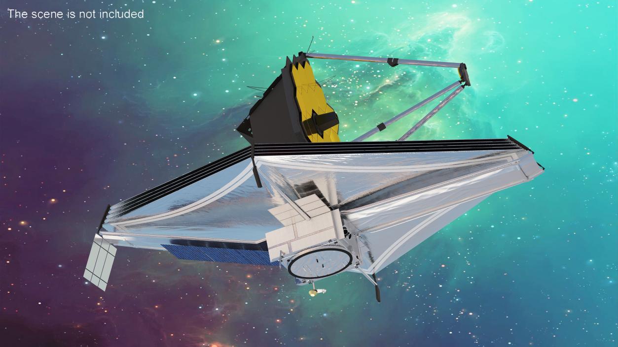 3D James Webb Space Telescope