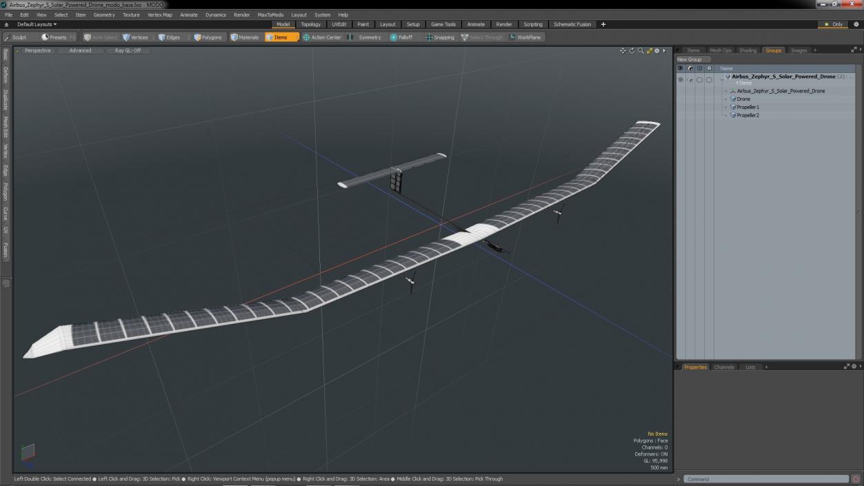 3D model Airbus Zephyr S Solar Powered Drone