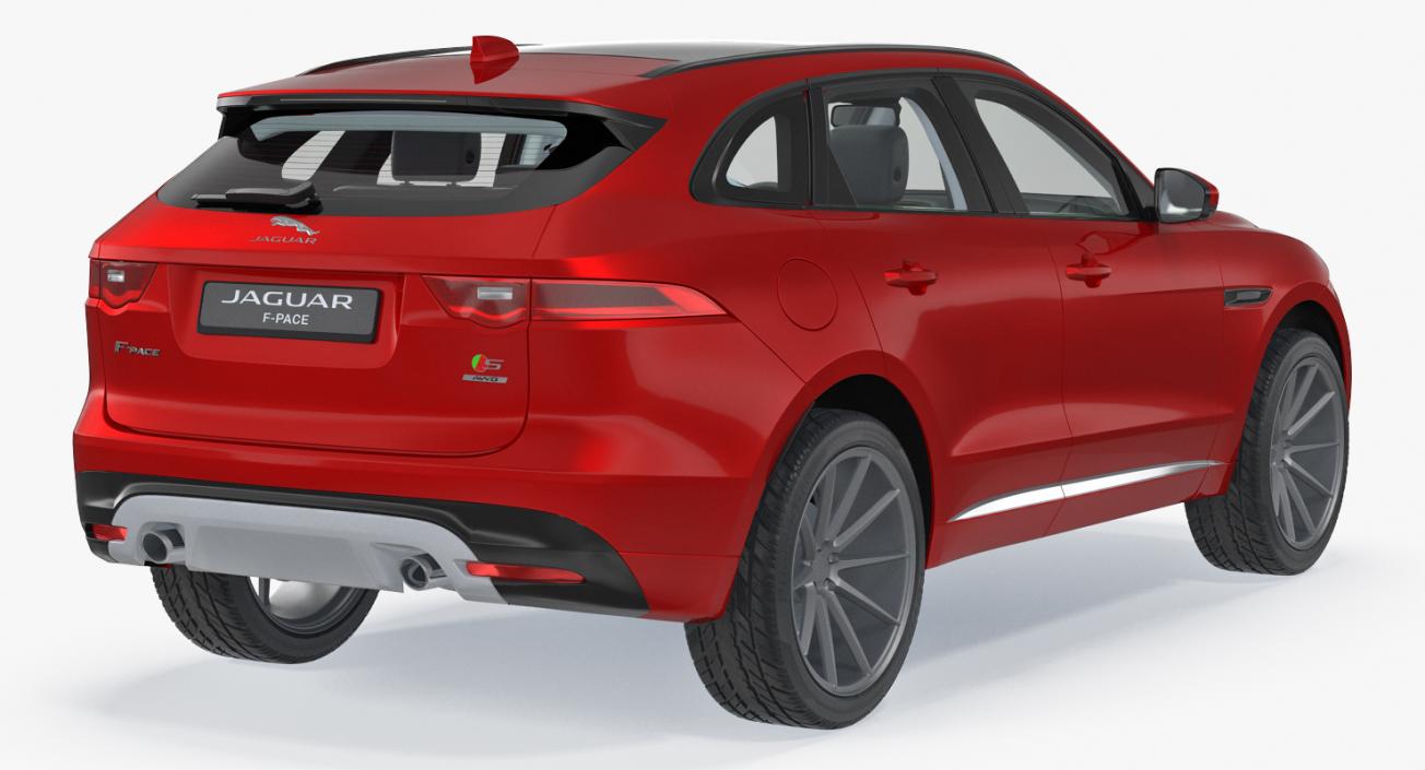 3D model Jaguar F-Pace 2017 Rigged