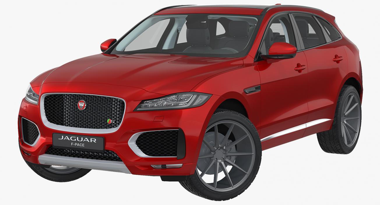 3D model Jaguar F-Pace 2017 Rigged