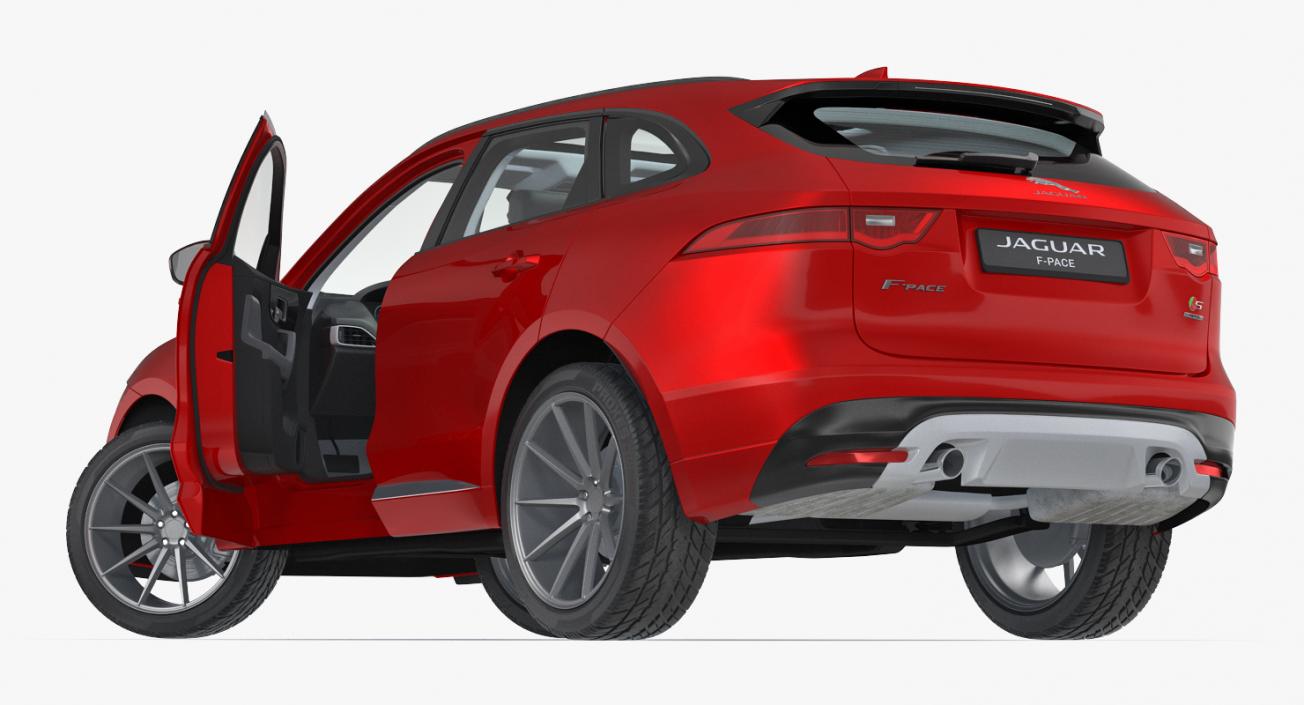 3D model Jaguar F-Pace 2017 Rigged