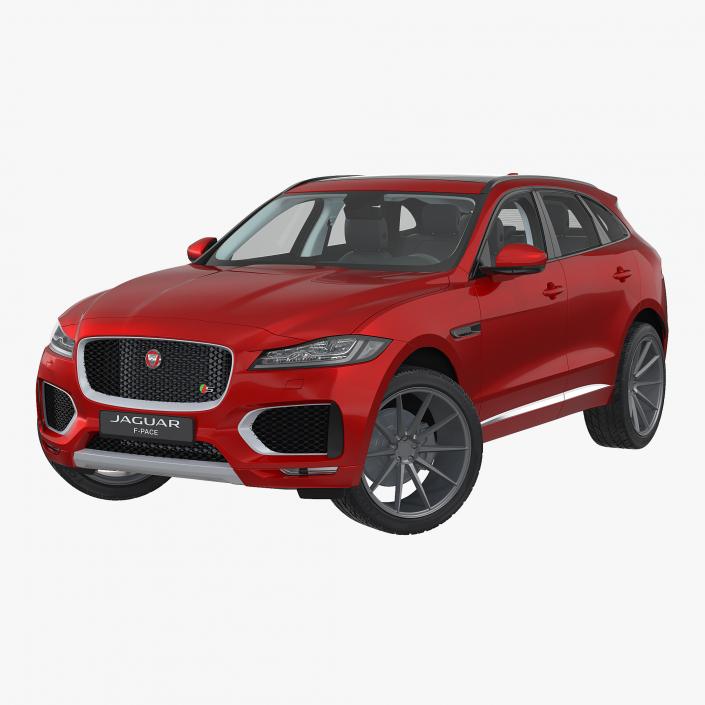 3D model Jaguar F-Pace 2017 Rigged