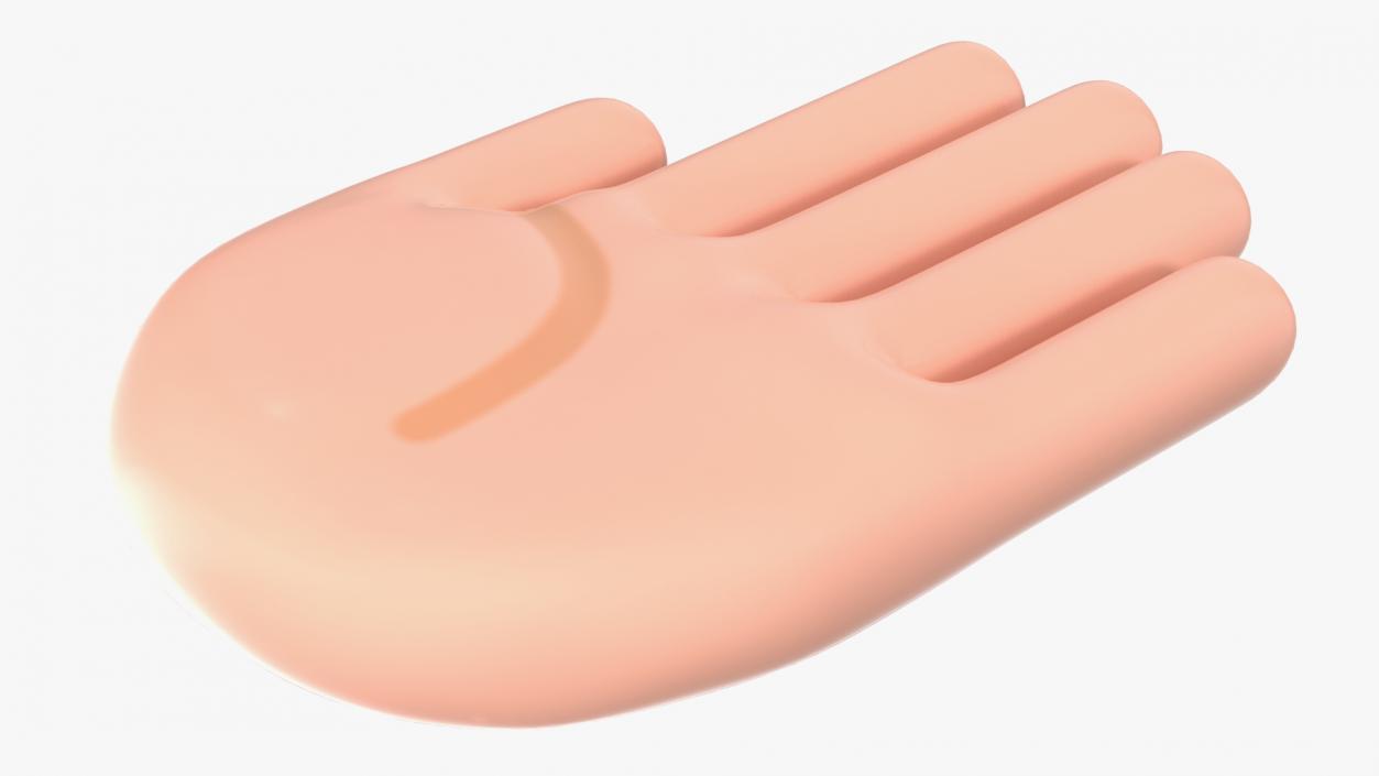 Raised Hand Emoji 2 3D model