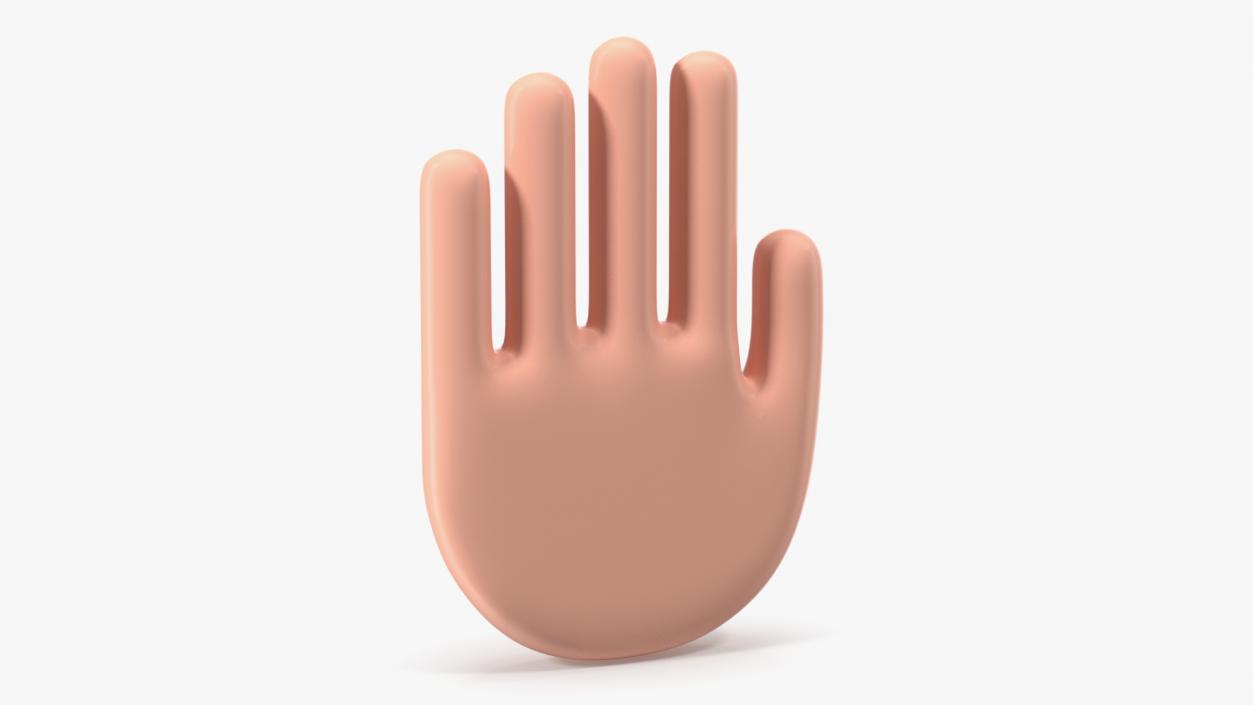 Raised Hand Emoji 2 3D model