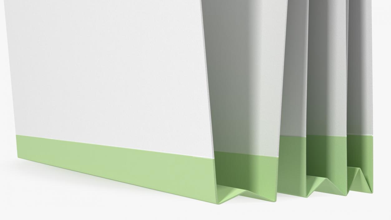 White Cardboard File Folder 3D