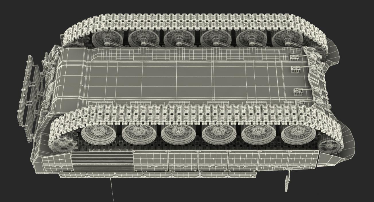 Missile Tank BMPT Rigged 3D model