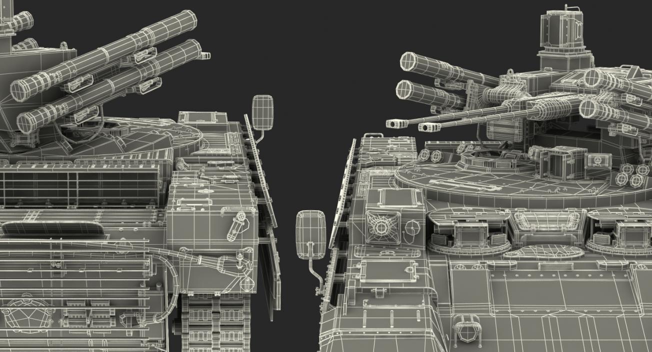 Missile Tank BMPT Rigged 3D model