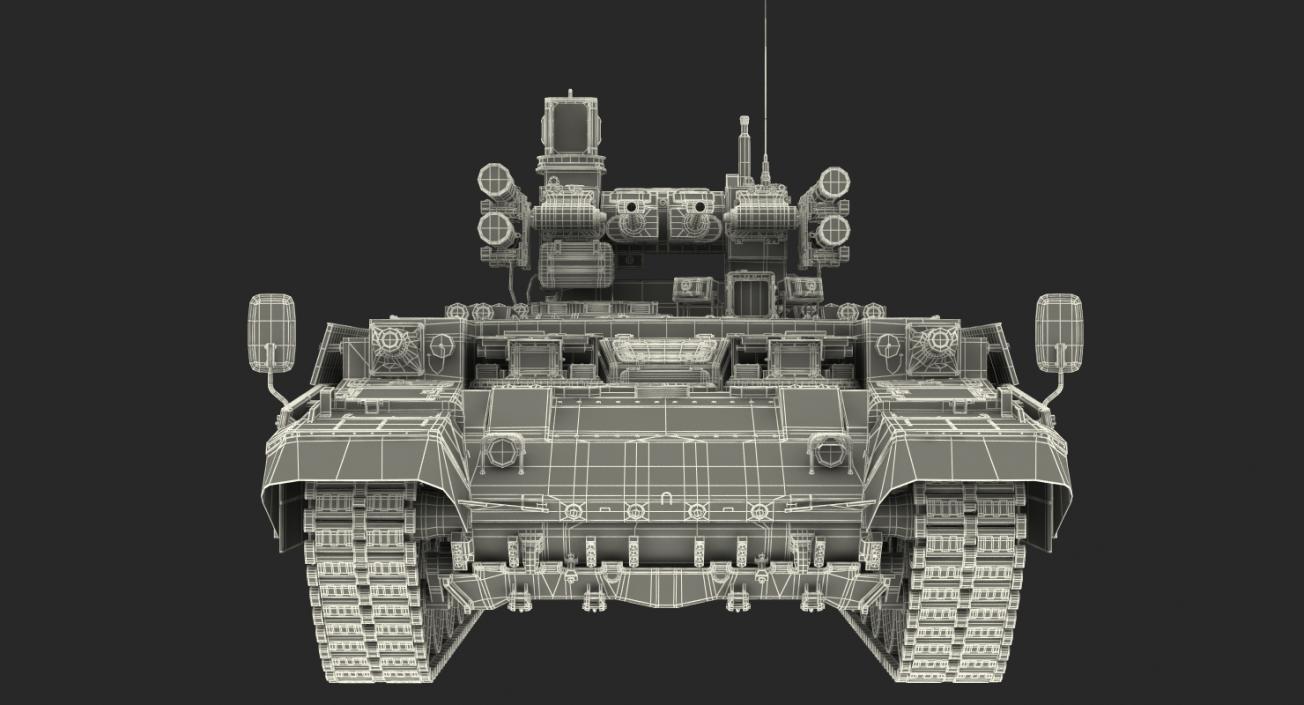 Missile Tank BMPT Rigged 3D model