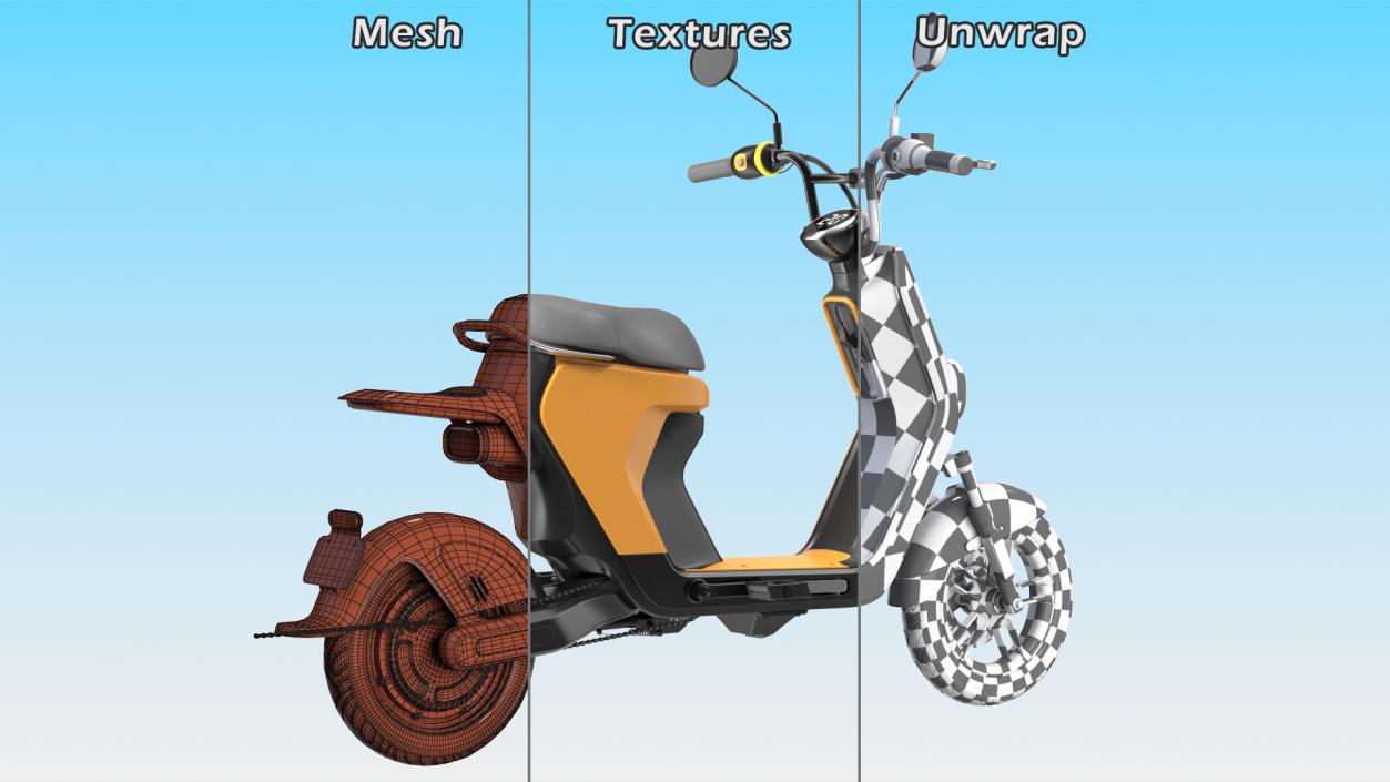 Electric Moped 3D model