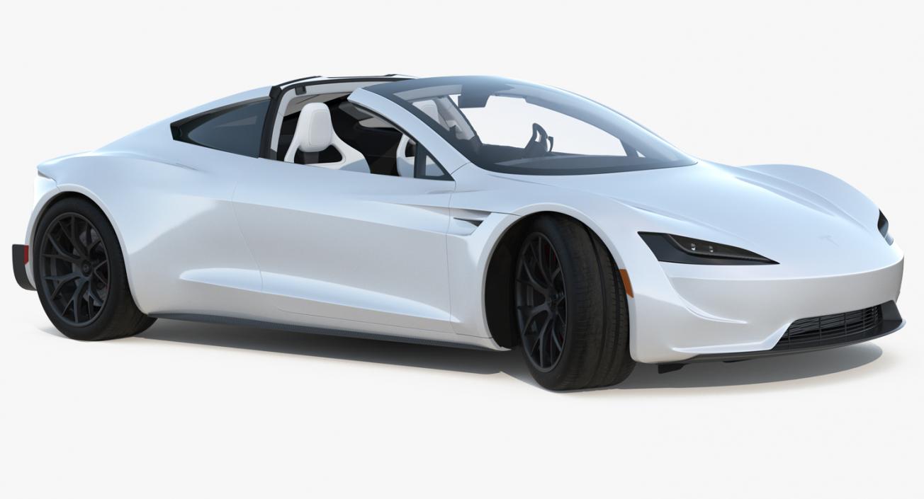 3D model Tesla Rigged Cars Collection 4