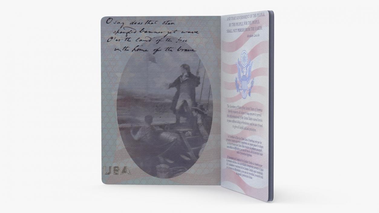 3D USA Passports Collection 3