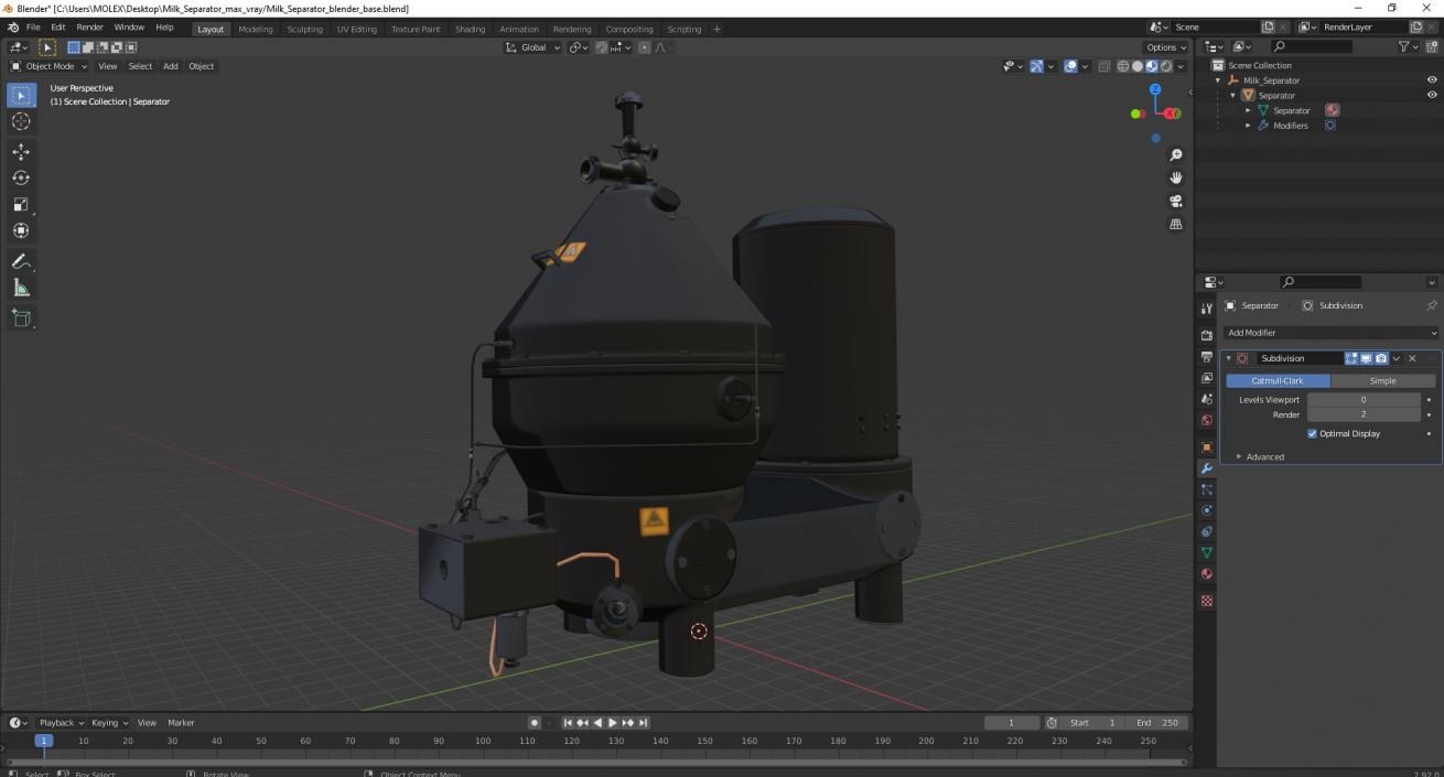 Milk Separator 3D model