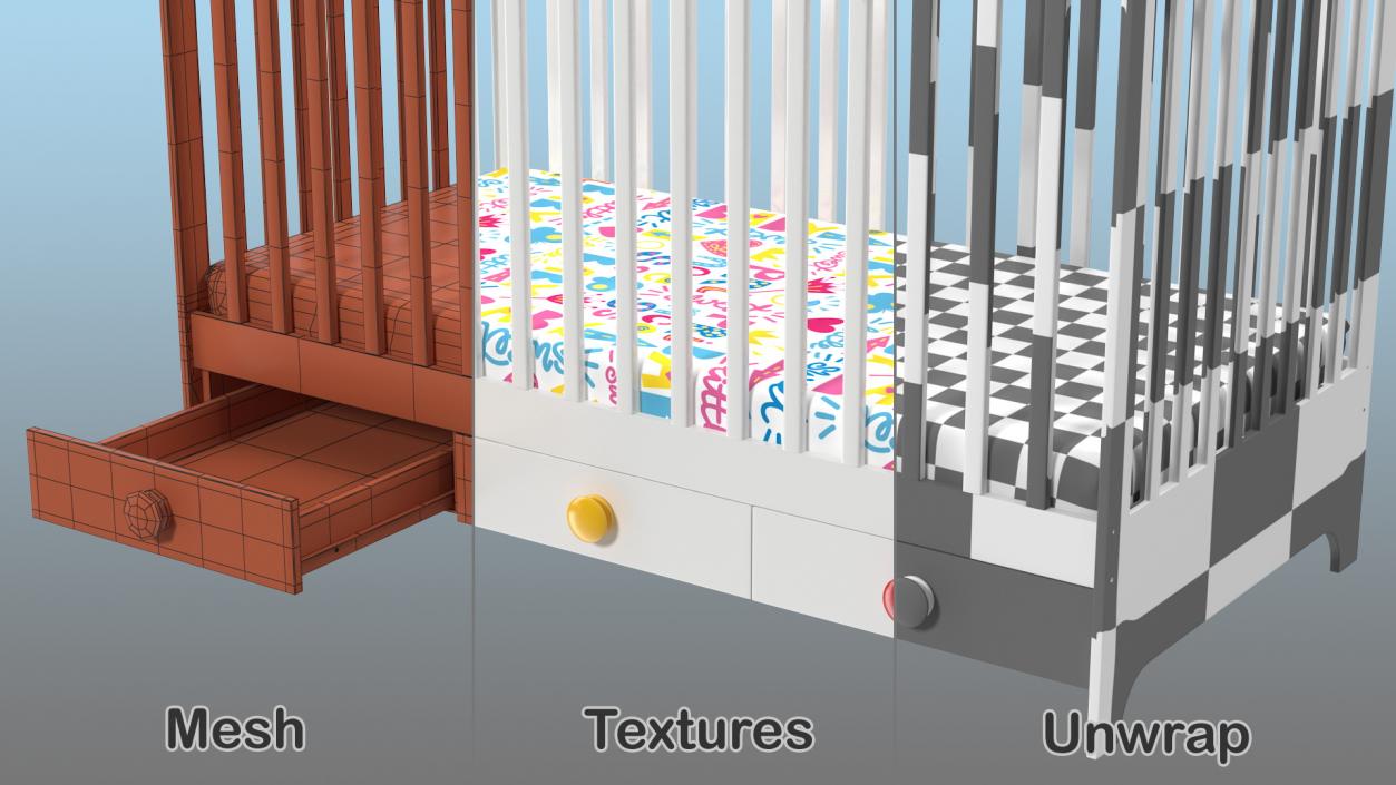 3D Newborn Baby Bed