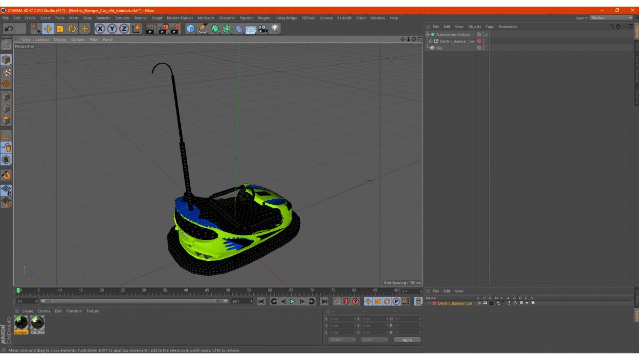 Electric Bumper Car 3D model