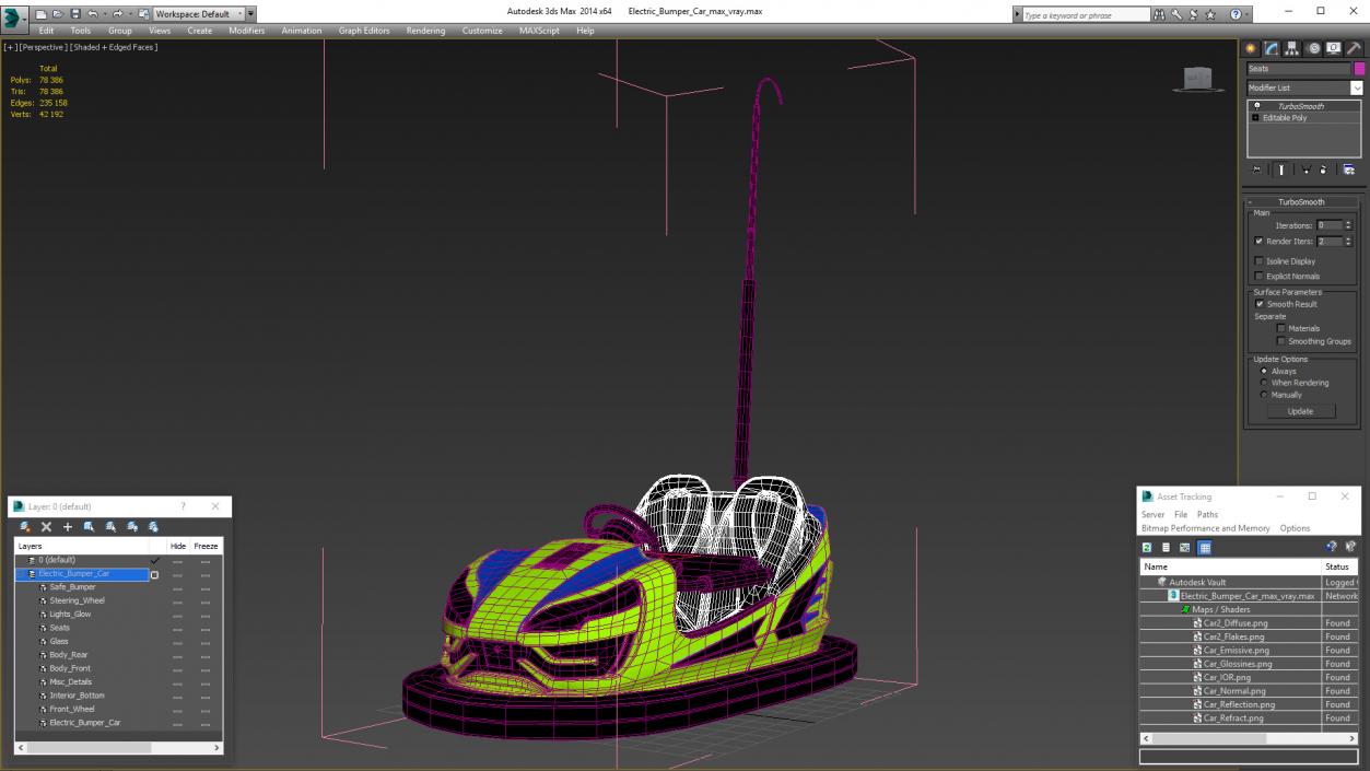 Electric Bumper Car 3D model