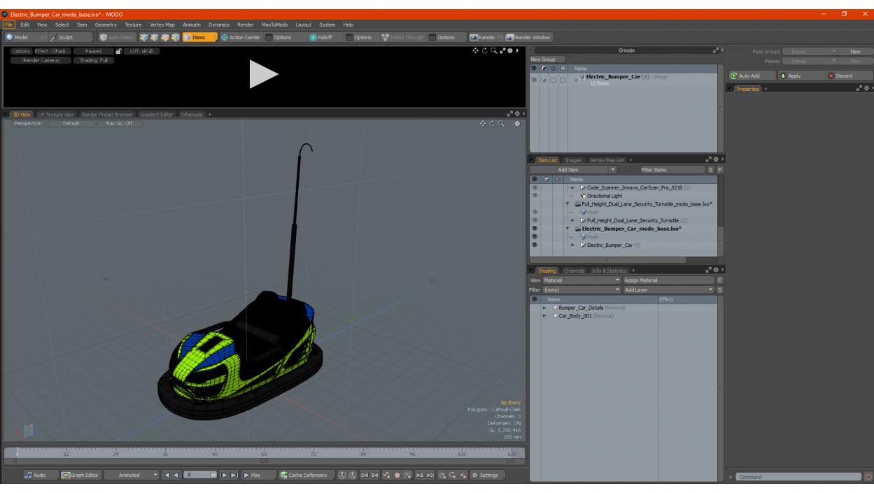 Electric Bumper Car 3D model