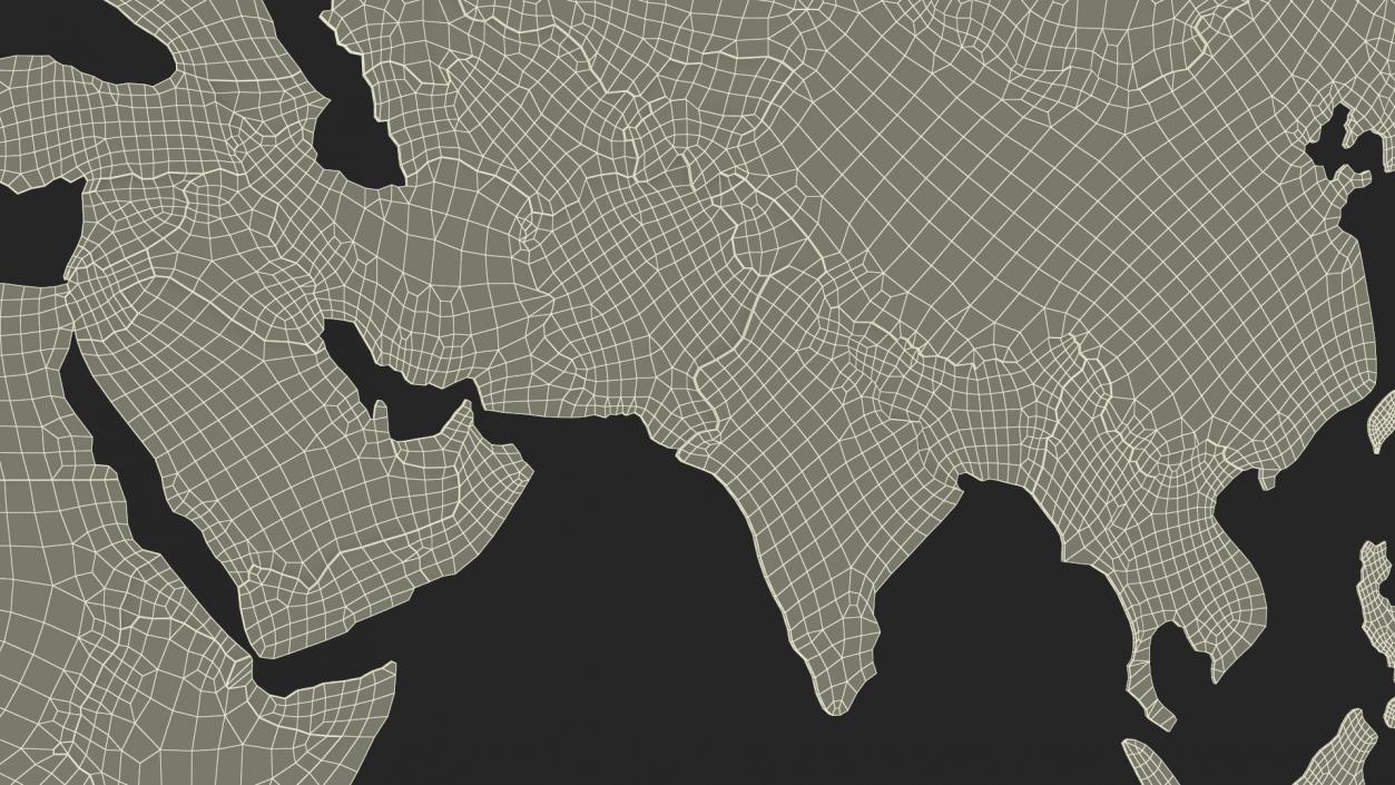 Wood Created World Map 2 3D model