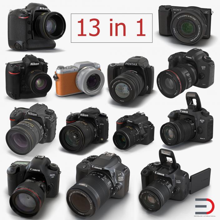 3D Digital Cameras Collection