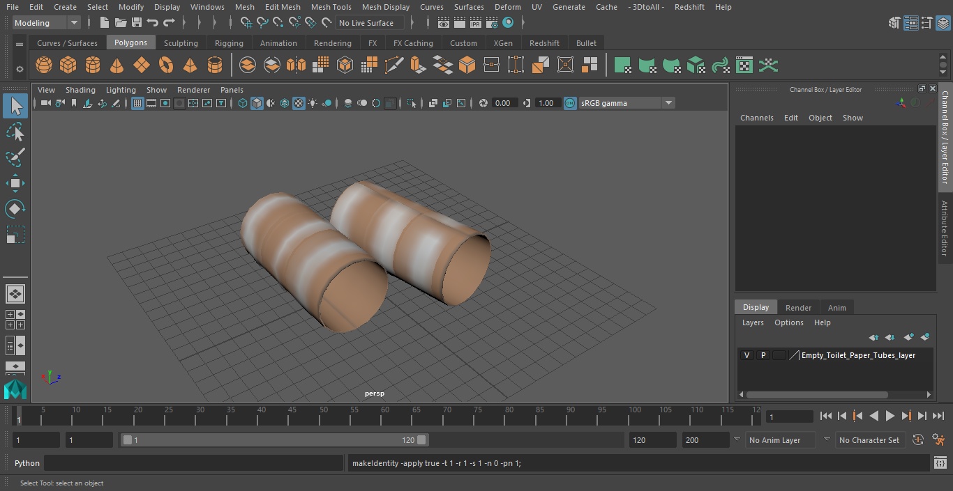 3D model Empty Toilet Paper Holder