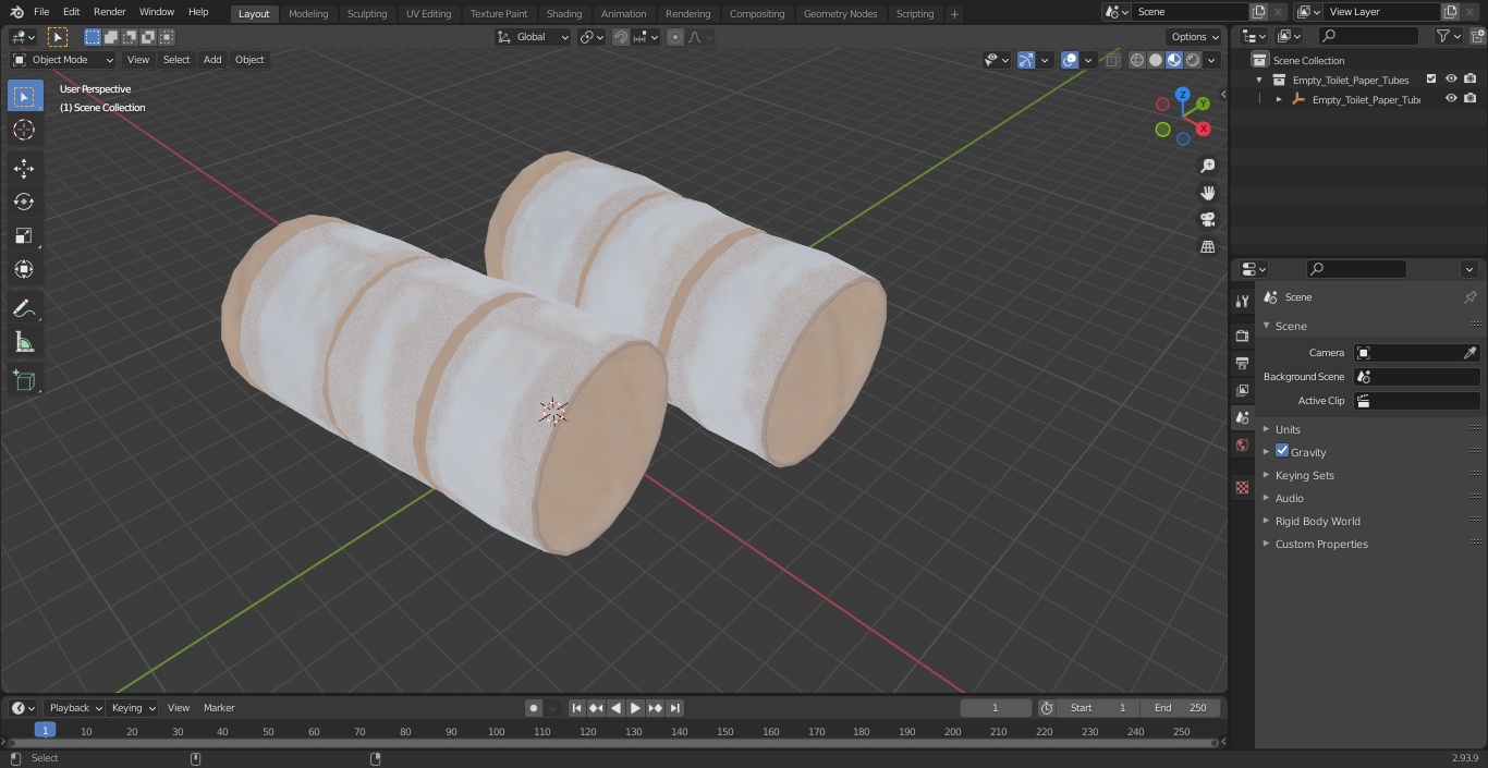 3D model Empty Toilet Paper Holder