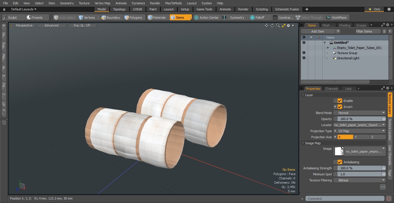 3D model Empty Toilet Paper Holder