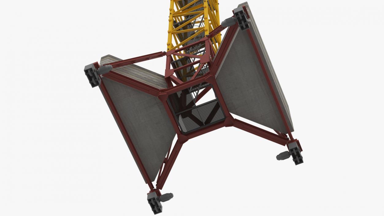 3D Construction Tower Crane Liebherr model