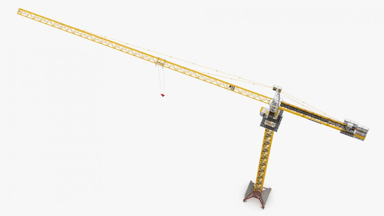 3D Construction Tower Crane Liebherr model