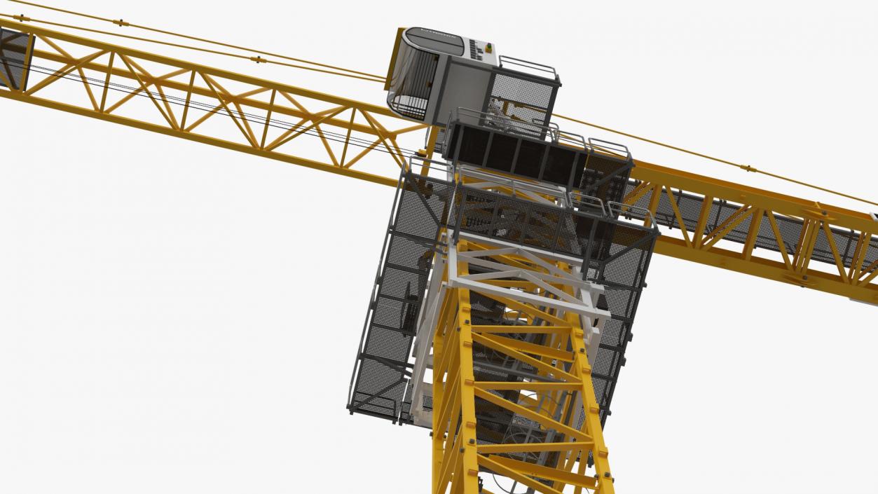 3D Construction Tower Crane Liebherr model