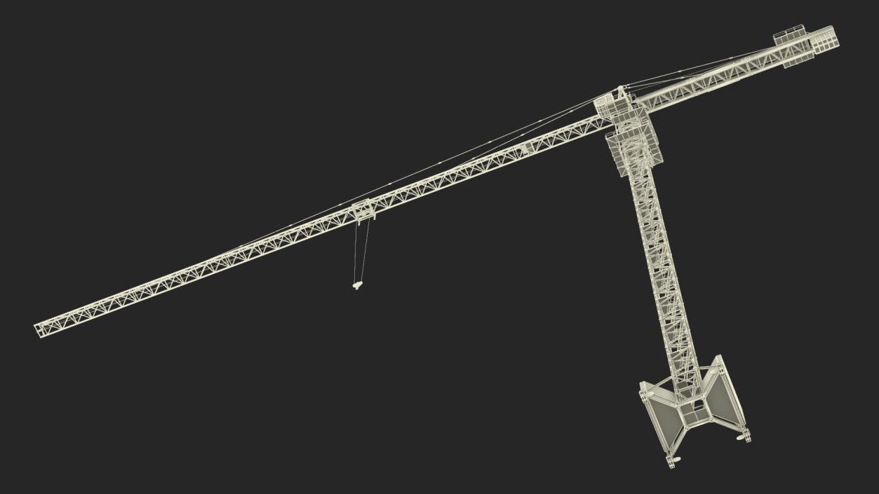 3D Construction Tower Crane Liebherr model