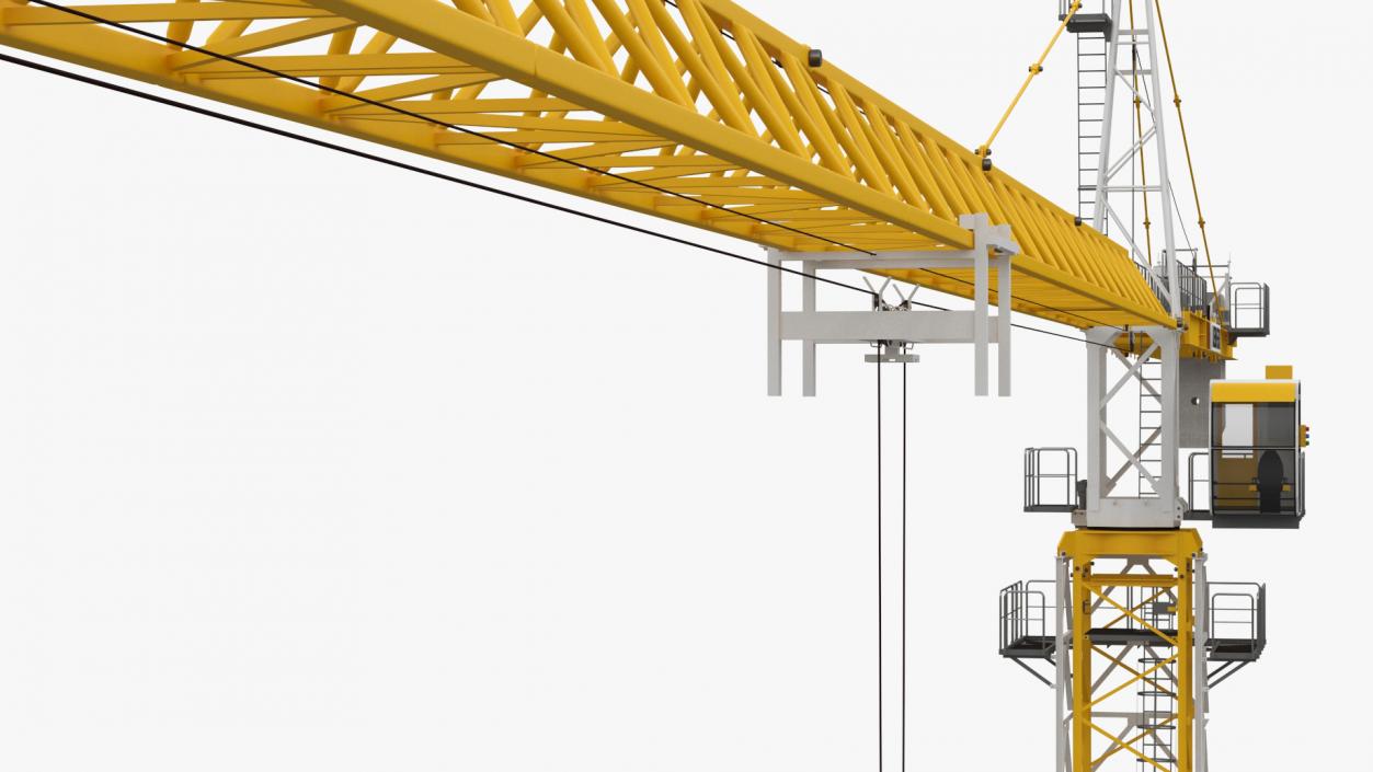 3D Construction Tower Crane Liebherr model