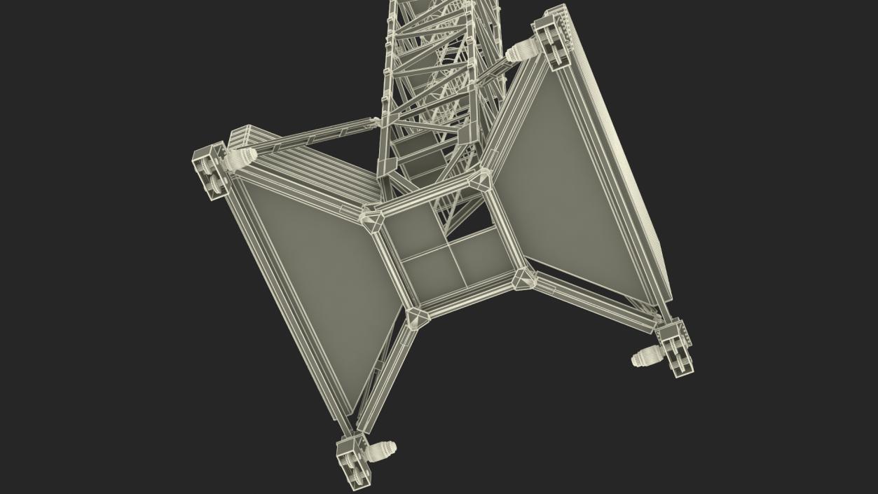 3D Construction Tower Crane Liebherr model