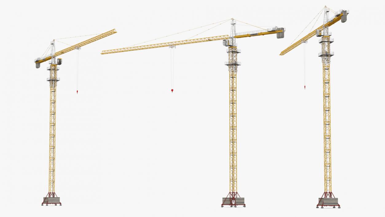 3D Construction Tower Crane Liebherr model