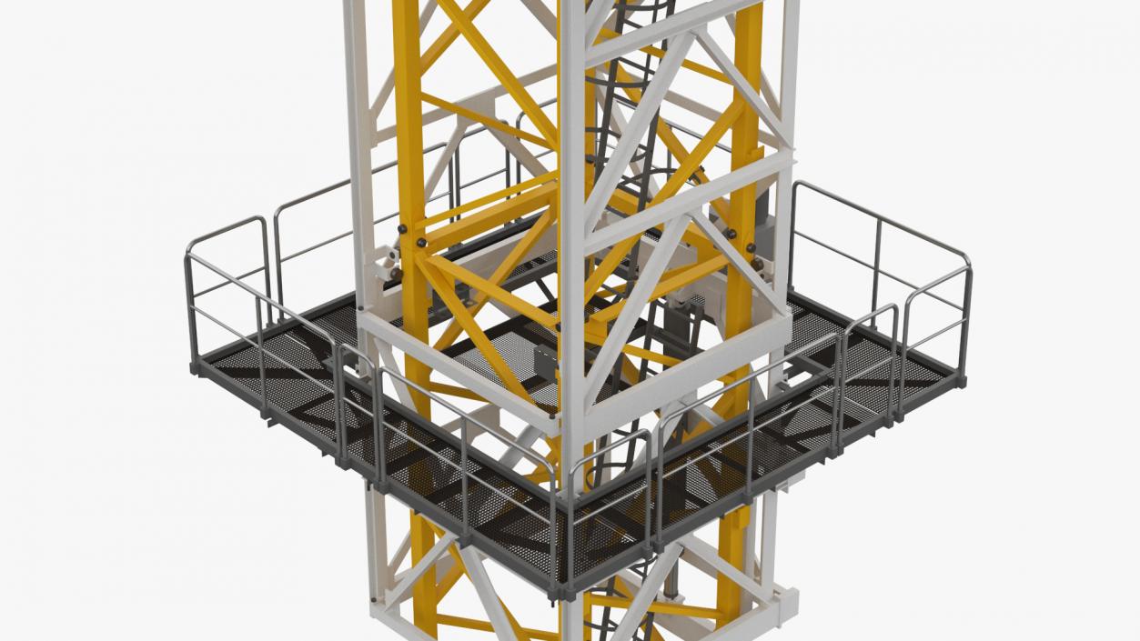 3D Construction Tower Crane Liebherr model