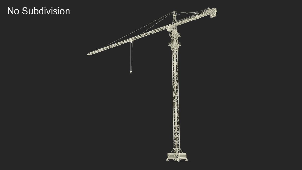 3D Construction Tower Crane Liebherr model