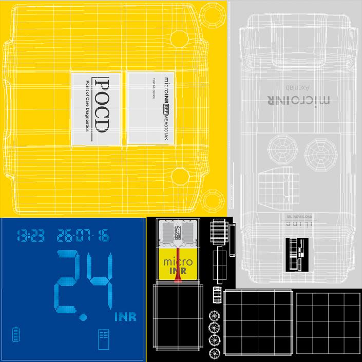 3D model microINR Portable Semi Automatic Coagulometer