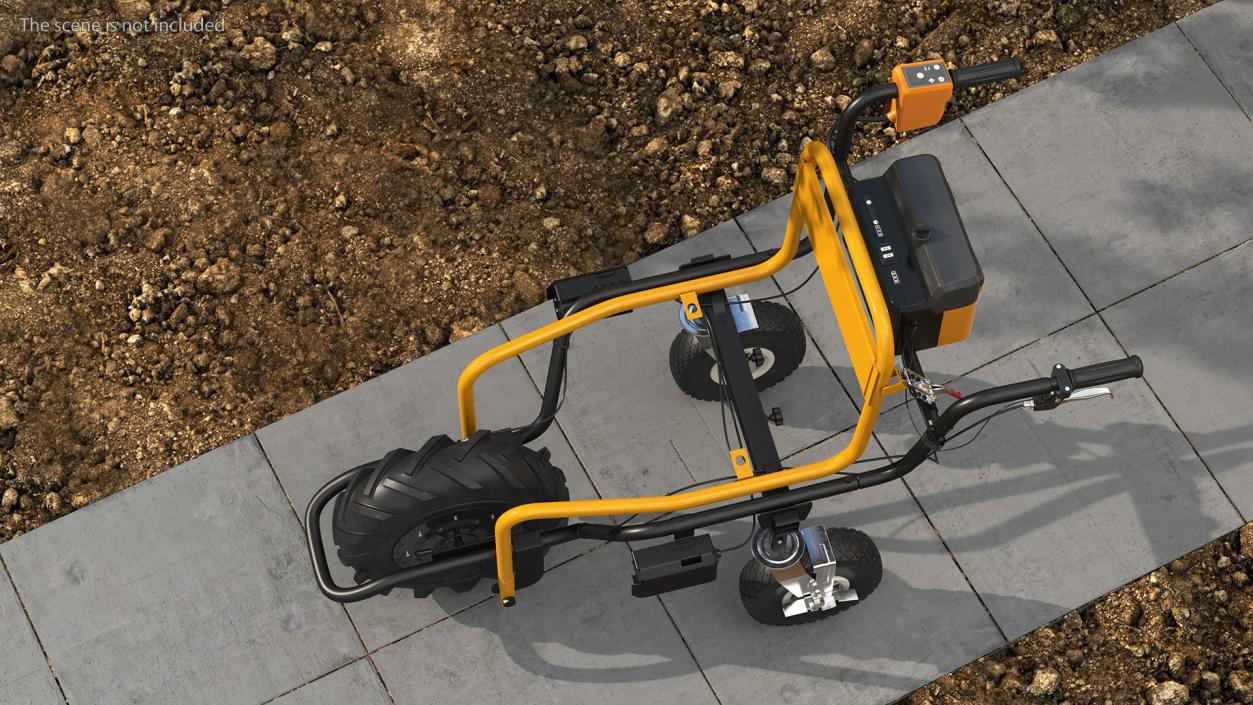 3D Motorized Electric Wheelbarrow Frame