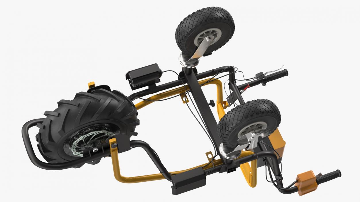 3D Motorized Electric Wheelbarrow Frame