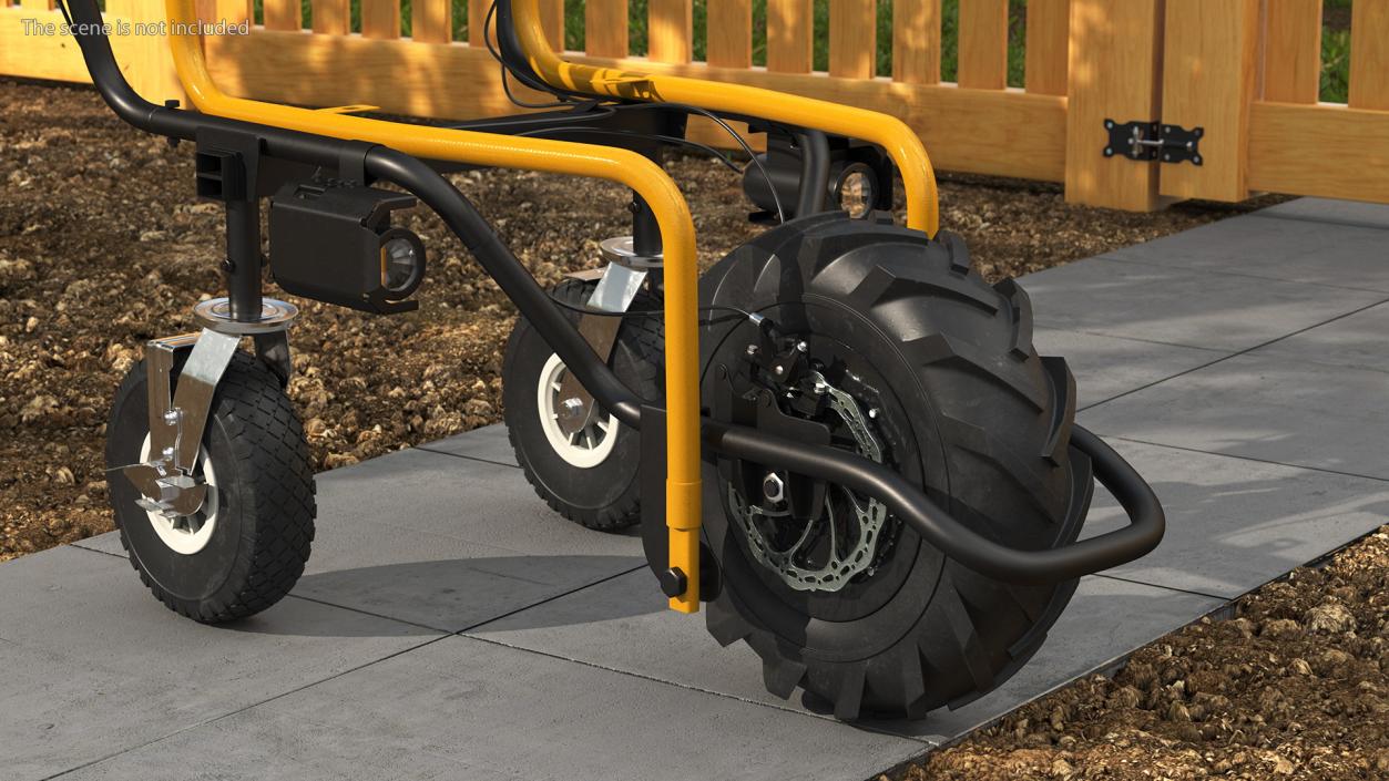 3D Motorized Electric Wheelbarrow Frame