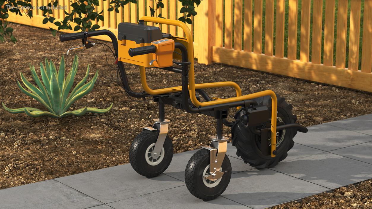 3D Motorized Electric Wheelbarrow Frame