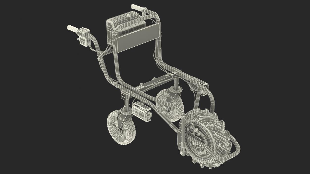 3D Motorized Electric Wheelbarrow Frame