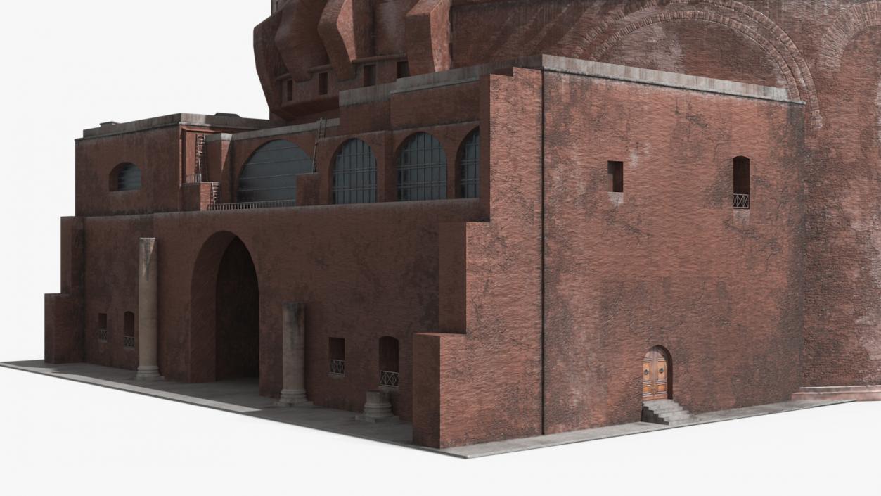 3D Ancient Roman Pantheon Building