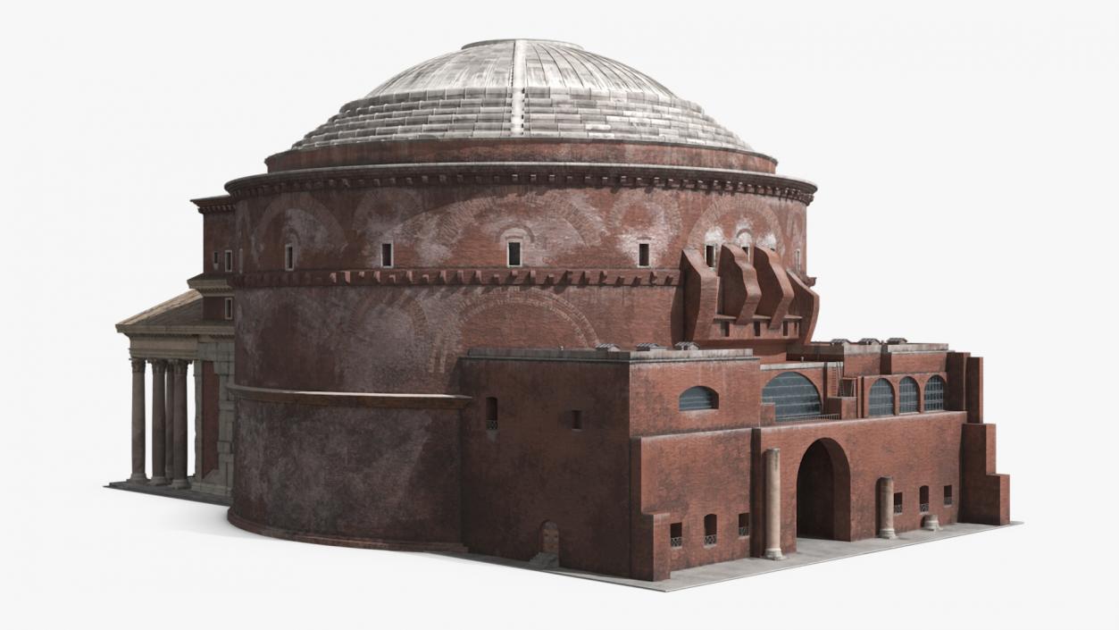 3D Ancient Roman Pantheon Building