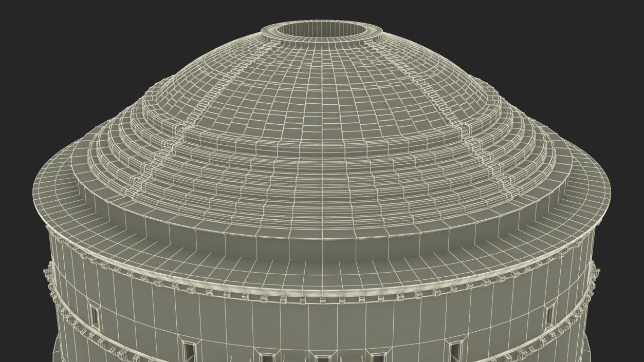 3D Ancient Roman Pantheon Building