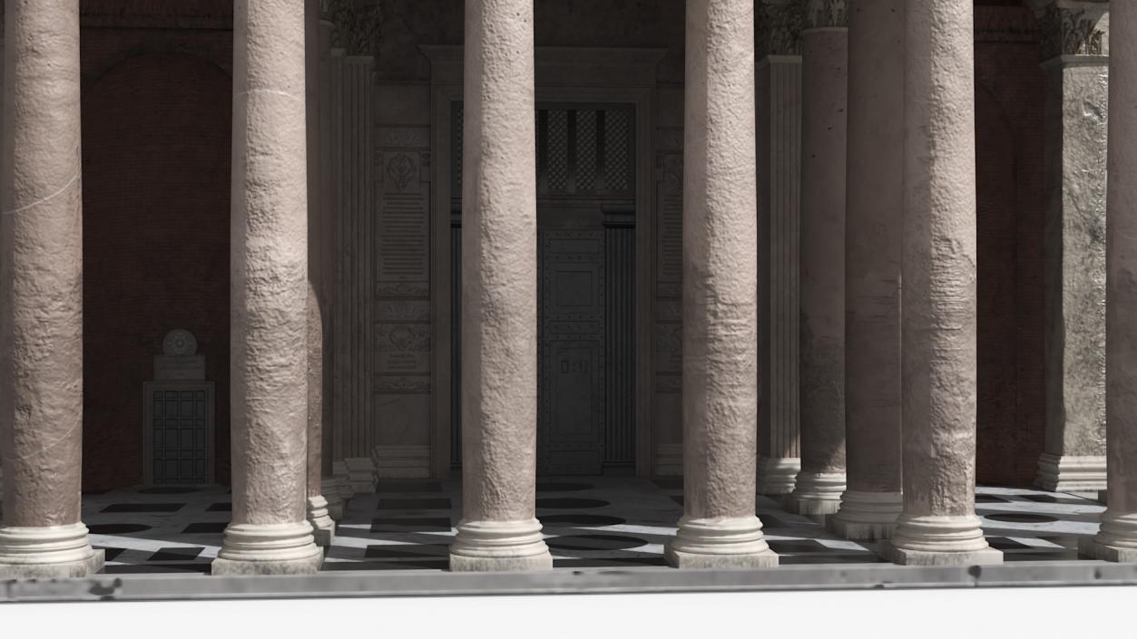 3D Ancient Roman Pantheon Building