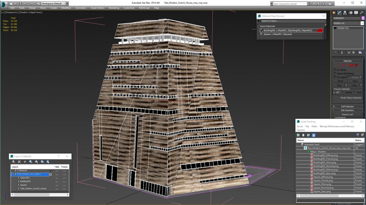 Tate Modern Switch House 3D model