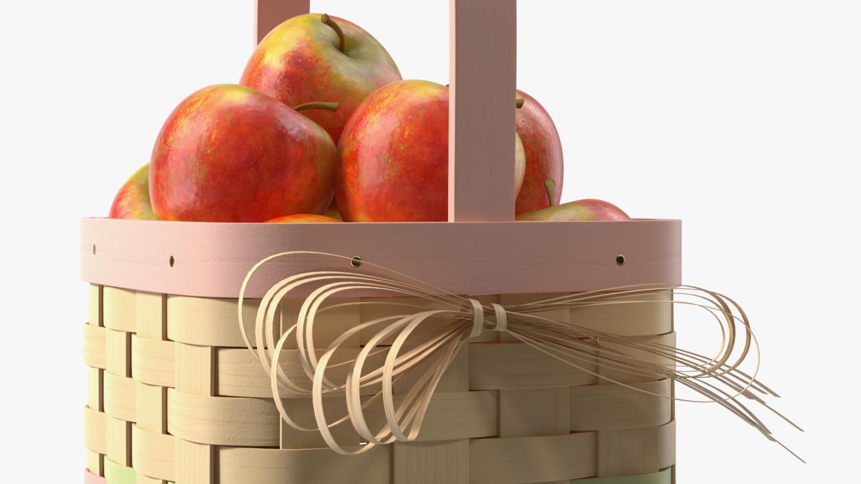 3D model Basket with Apples 2